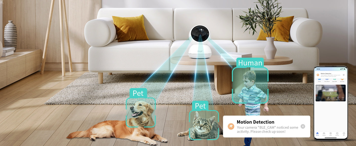 🔥Limited Time Sale Only $15.99🔥Alaga P50 Pan/Tilt Al Home Security Wi-Fi Camera