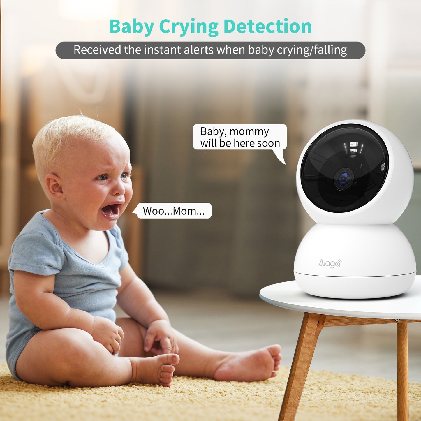 🔥Limited Time Sale Only $15.99🔥Alaga P50 Pan/Tilt Al Home Security Wi-Fi Camera