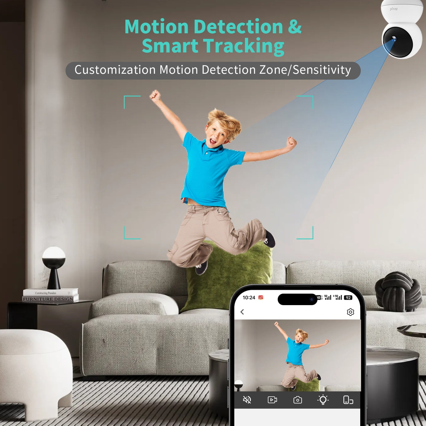 🔥Limited Time Sale Only $15.99🔥Alaga P50 Pan/Tilt Al Home Security Wi-Fi Camera