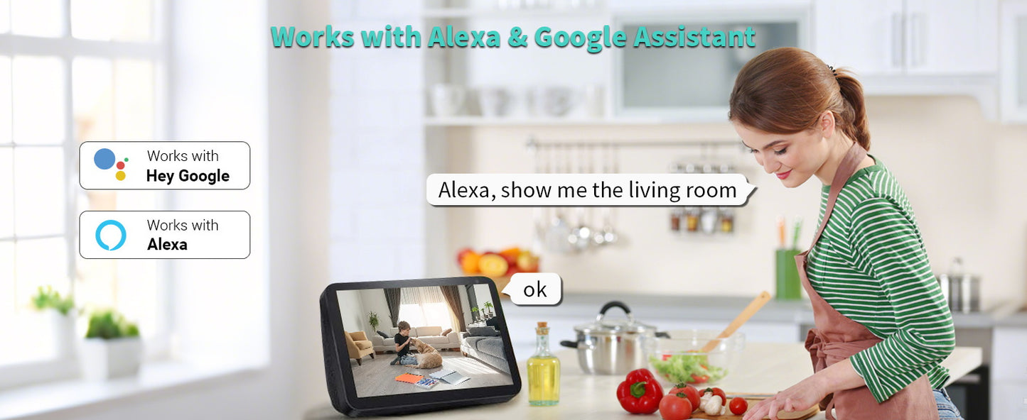 🔥Limited Time Sale Only $15.99🔥Alaga P50 Pan/Tilt Al Home Security Wi-Fi Camera