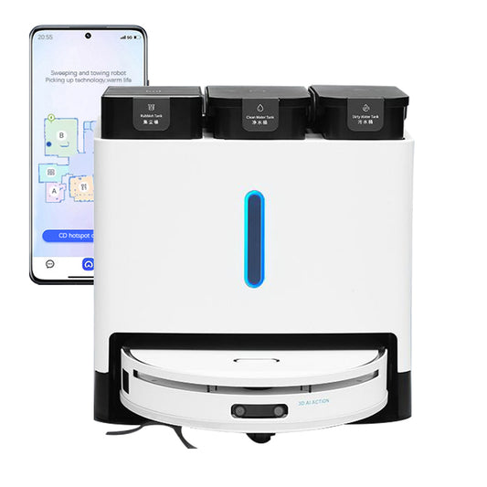 Low Noise Multifunction Vacuum Cleaner App-Control Battery Powered Smart Sweeping Mopping Lidar Mop Robot Vacuum Cleaner