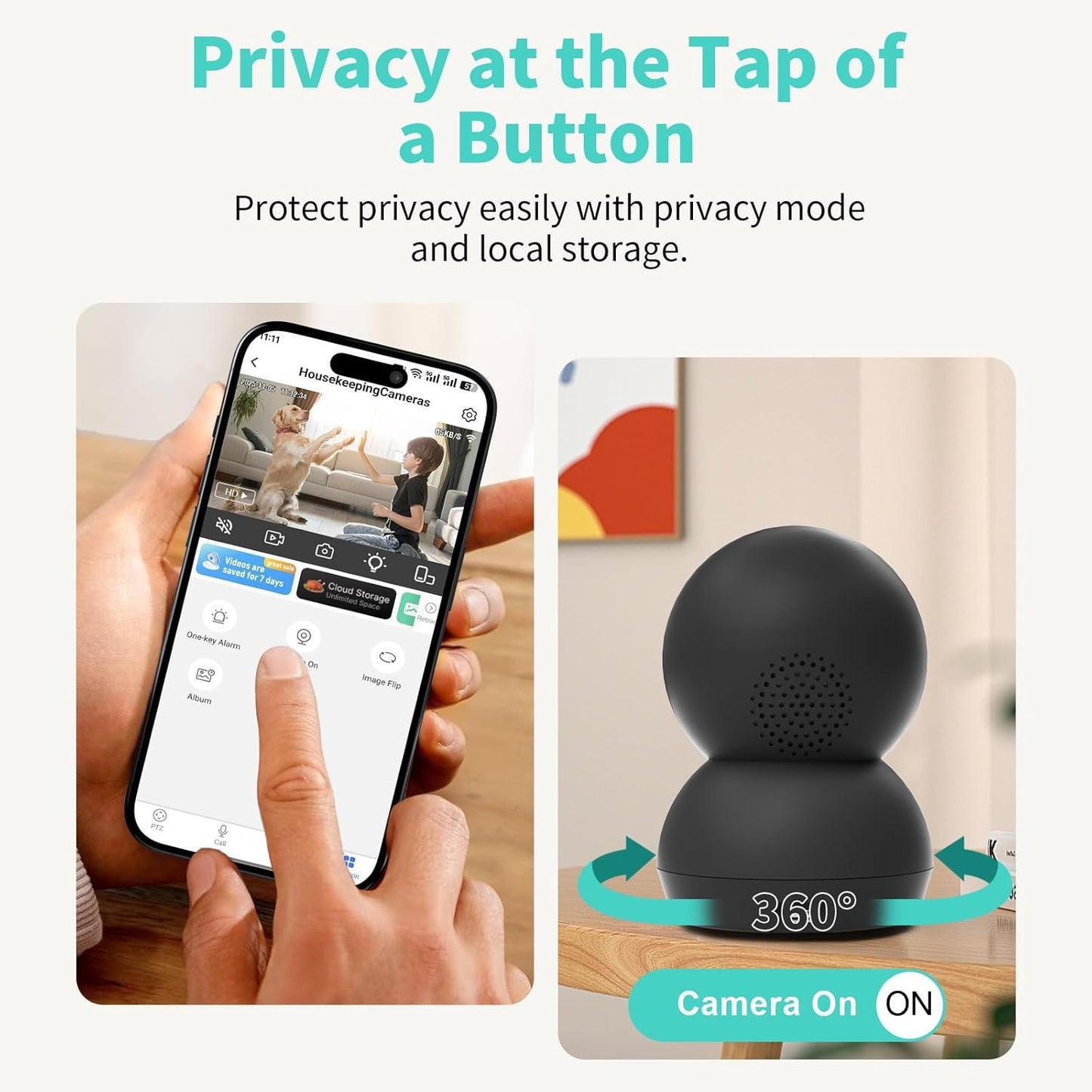 Alaga Black 2303 Indoor Security Camera